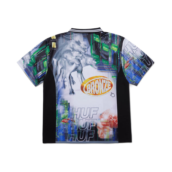 HUF Glitched Soccer Jersey (Multi) T-Shirt - M