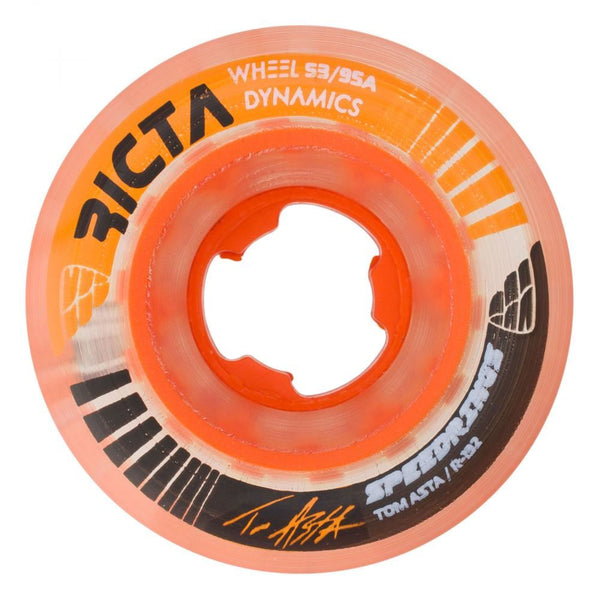 Ricta Skateboard Wheels Speedrings Slim 95a - Orange - Skatewarehouse.co.uk