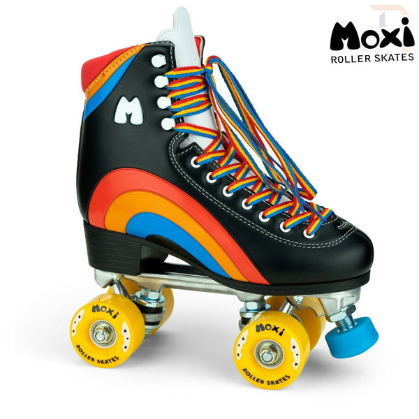 Moxi Rainbow - Black Quad Skates