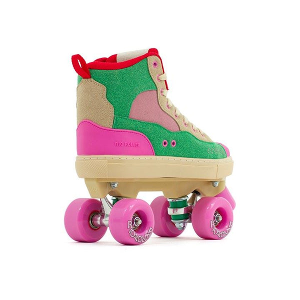 Rio Roller Beats Quad Skates - Pink / Green