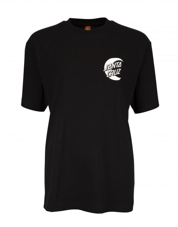 Santa Cruz T-Shirt Cabana Moon Dot T-Shirt - Black - Skatewarehouse.co.uk