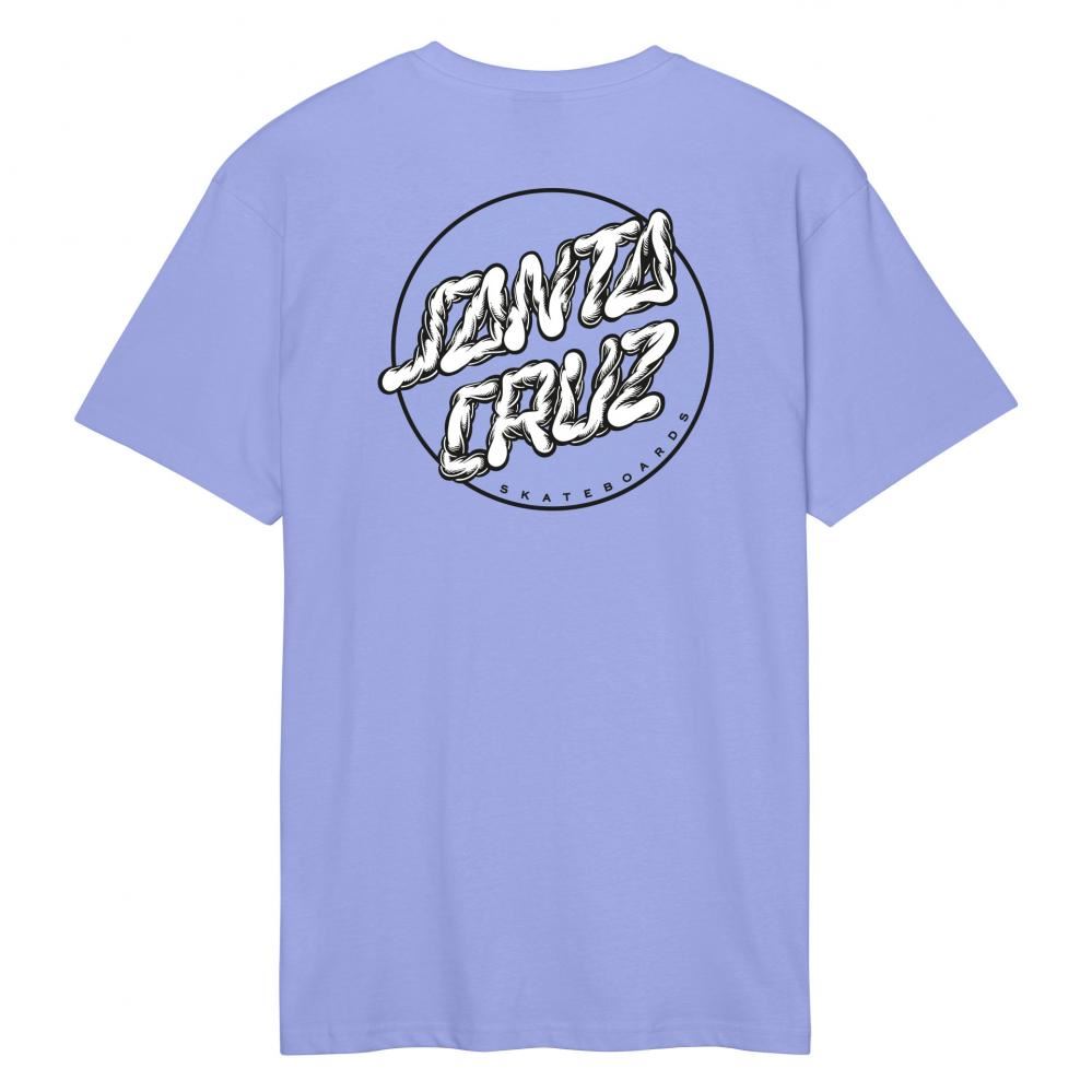 Santa Cruz T-Shirt Alive Dot T-Shirt - Digital Violet - Skatewarehouse.co.uk