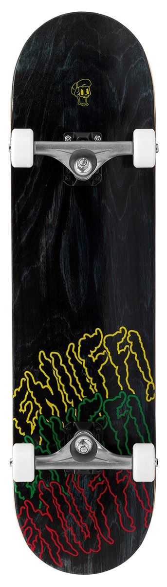 Enuff Three Tier Reloaded SkateboardBlack Complete Skateboard - 8.0