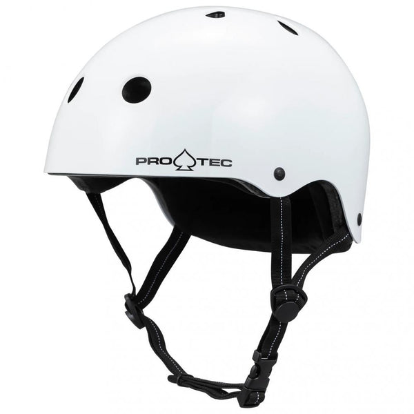 Pro-Tec Helmet Low Pro - Gloss white - Skatewarehouse.co.uk