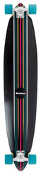 Mindless Nomad Pintail 44" x 9" Black Complete Longboard - 44.0"