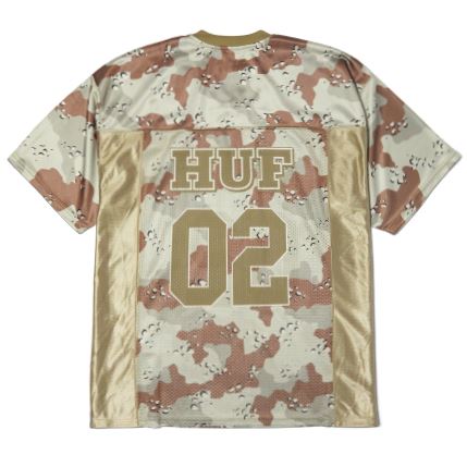HUF Camo Football Jersey (Brown)