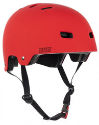 Bullet Deluxe Helmet T35 Adult - Matt Red - Skatewarehouse.co.uk