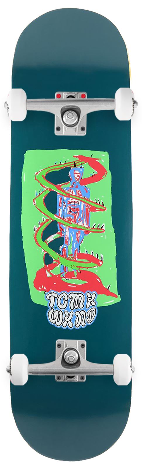 WKND 'Anatommy' Tom Karangelov (WB) Dark Teal x Venom Custom Complete Skateboard - 8.375