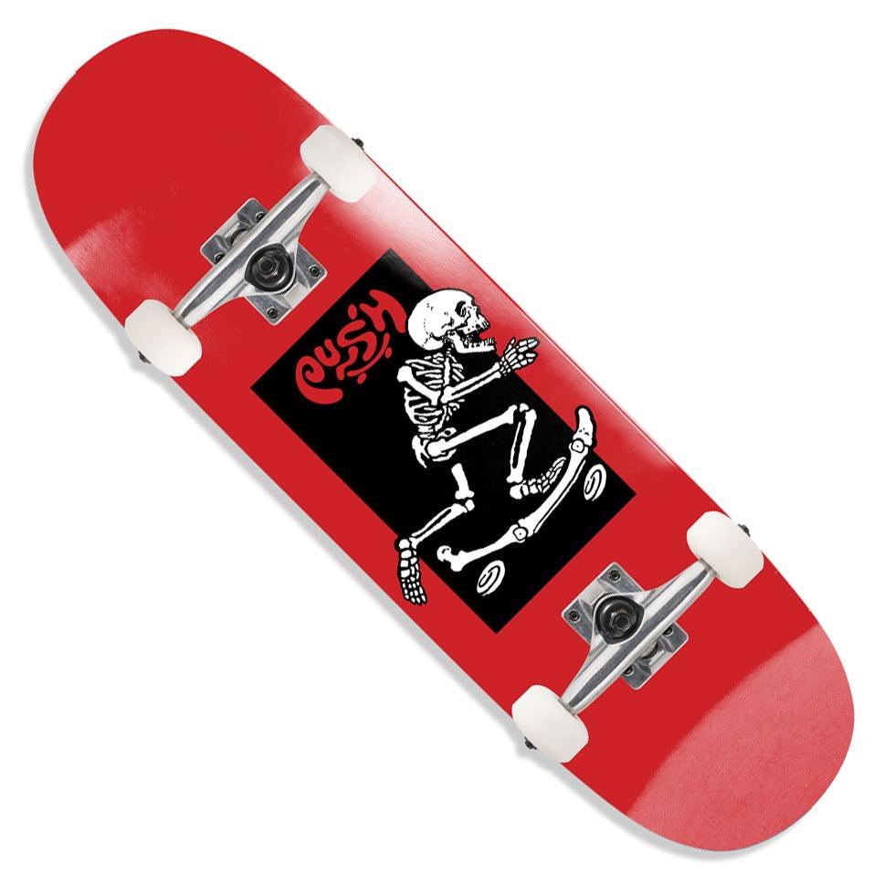 Push Skeleton Push FP Modern Mini Red Complete Skateboard - 8.0"