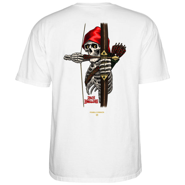 Powell-Peralta™ Zach Doelling • Archer • Tee • White - Skatewarehouse.co.uk