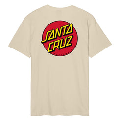 Santa Cruz T-Shirt Classic Dot Chest T-Shirt - Blond Wood - Skatewarehouse.co.uk