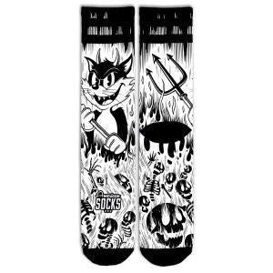 American Socks Evil Cat - Mid High Socks
