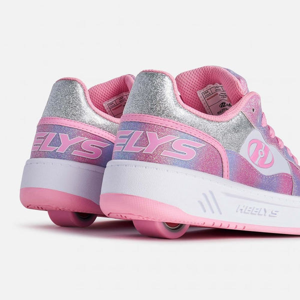 Heelys Rezerve Low - Lt Pink / White / Rainbow - Skatewarehouse.co.uk