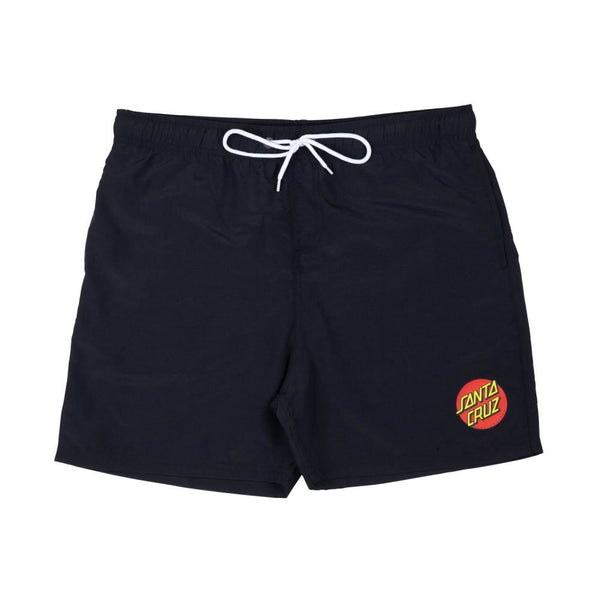 Santa Cruz Shorts Classic Dot Swim Short - Black - Skatewarehouse.co.uk