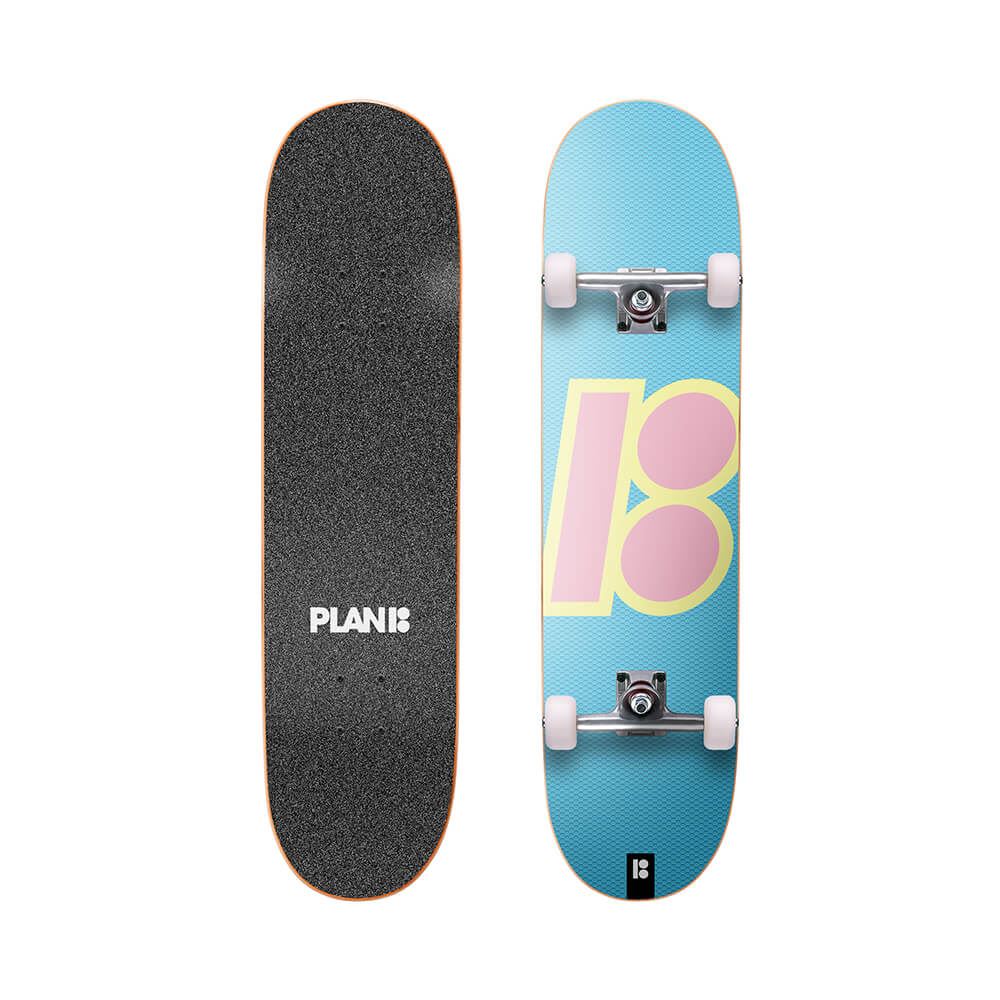 Plan B Slanted OG Blue Plan B Complete Skateboard - 8.125" - Skatewarehouse.co.uk