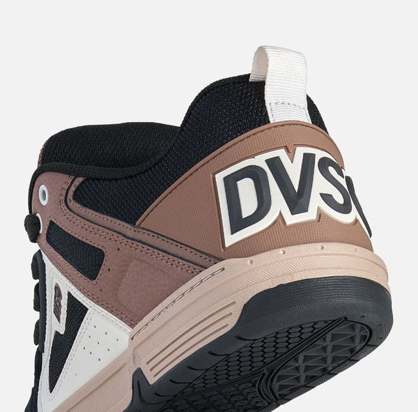 DVS Comanche Skate Shoes Black Taupe Brown