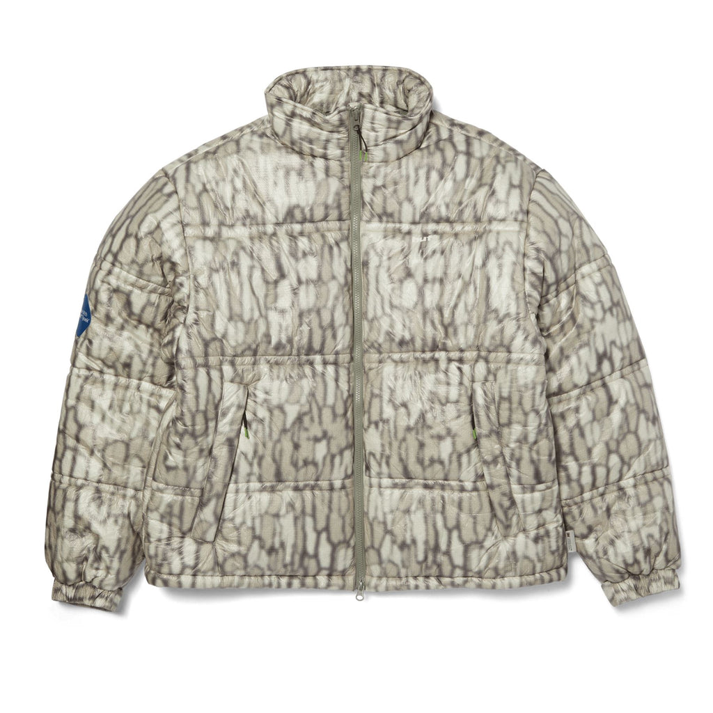 HUF 89 Warped Camo Tyvek Puffer (Muted Camo)