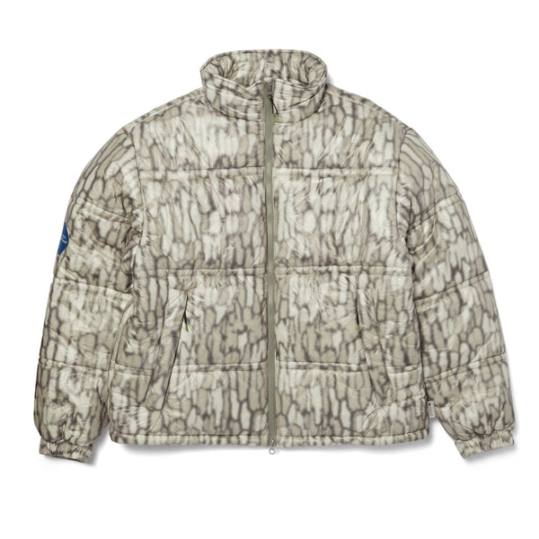 HUF 89 Warped Camo Tyvek Puffer (Muted Camo)