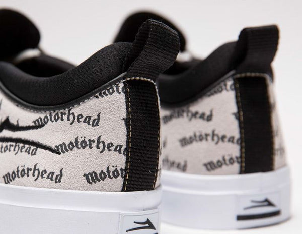 Lakai Motorhead Riley 2 White Suede Skate Shoes - Skatewarehouse.co.uk