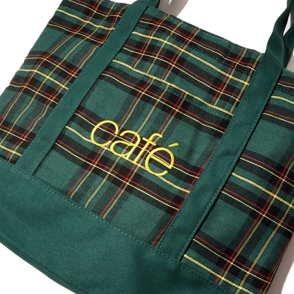 Skateboard Cafe Tartan Tote (Green) Apparel - One Size