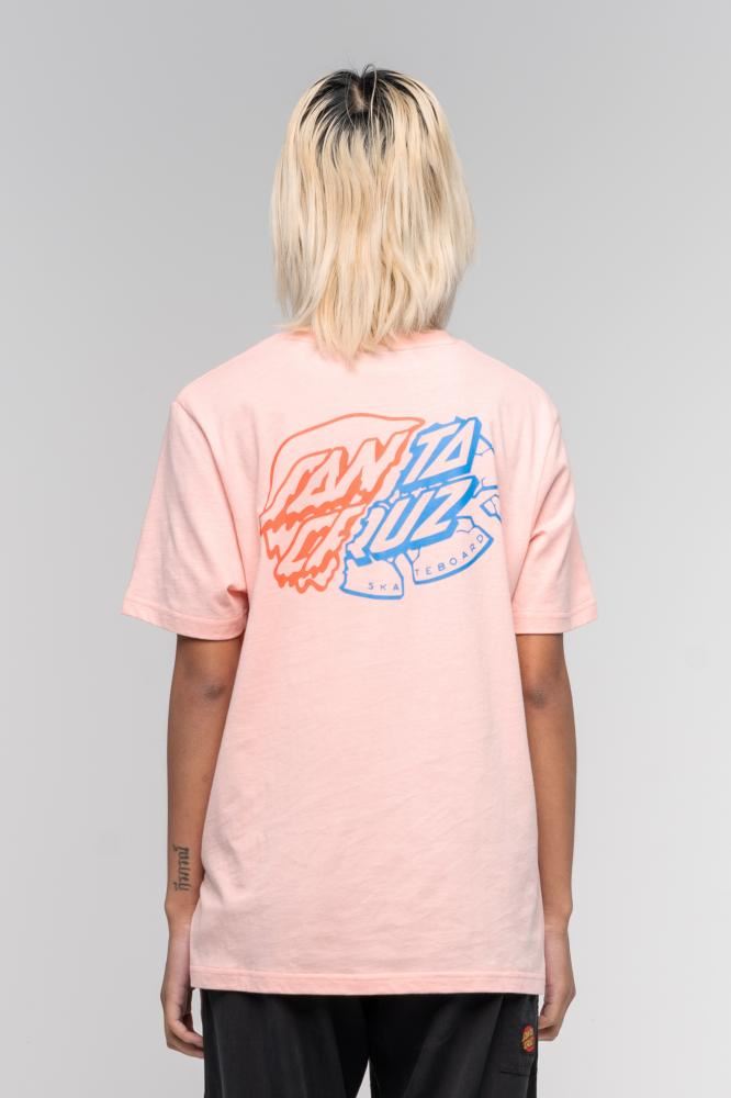 Santa Cruz Womens T-Shirt Universal Dot T-Shirt - Blossom - Skatewarehouse.co.uk