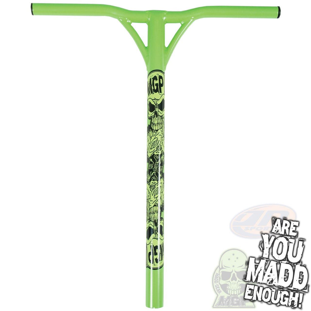 Mgp Madd Hatter Y-Bars 18" X 22" (31.8Mm) - Green - Skatewarehouse.co.uk