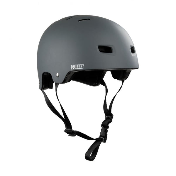 Bullet x Santa Cruz Helmet Oval Dot - Matte Charcoal - Skatewarehouse.co.uk