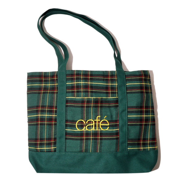 Skateboard Cafe Tartan Tote (Green) Apparel - One Size