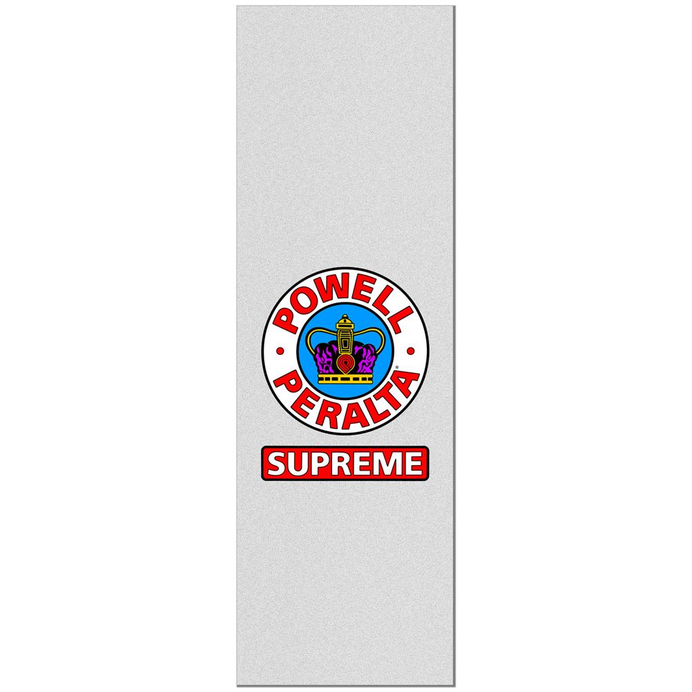 Powell Peralta Supreme • 10.5" Clear Skateboard Griptape - - Skatewarehouse.co.uk