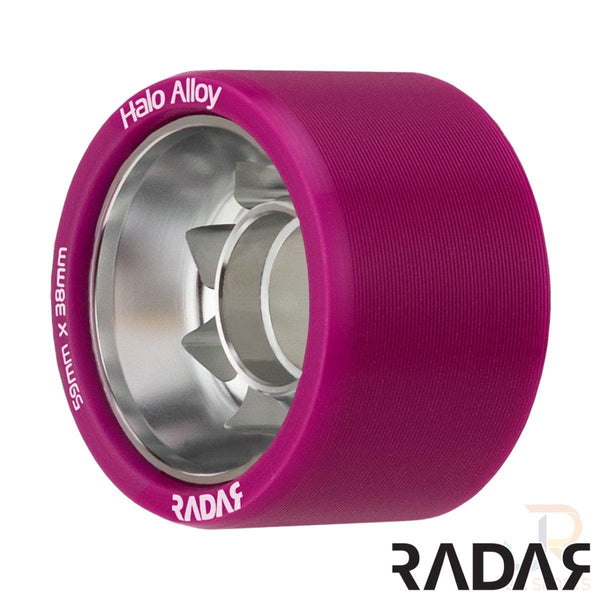 Radar (4) - Halo Alloy - Fuchsia - 59 x / 97a Skateboard Wheels - 38mm