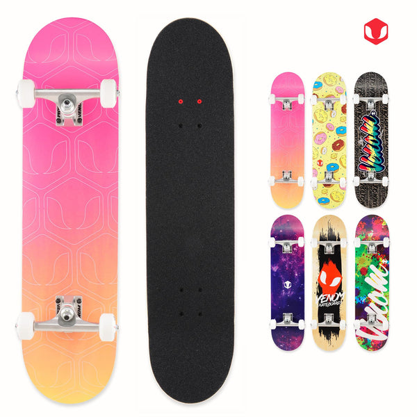 Venom Core Complete Skateboard - Outline Fade Pink - 7.75