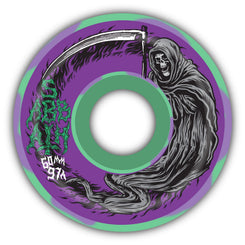 Sabbath | Death Wizard | | 97A | Green / Purple (Conical) Skateboard Wheels - 60mm