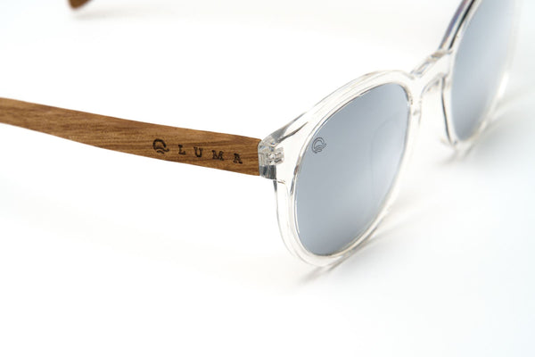 Luma Tidepool Recycled Sunglasses - Clear - Skatewarehouse.co.uk