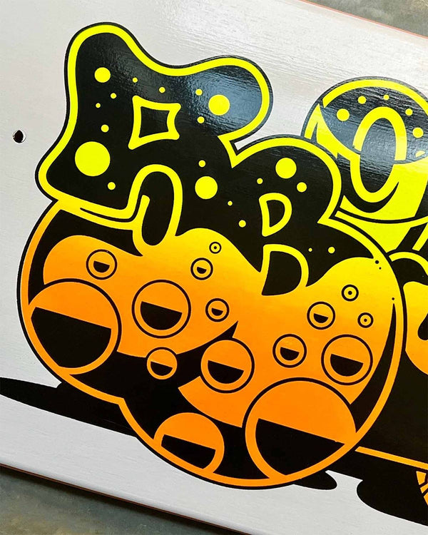 5Boro x SPONE Bubble Orange/ Yellow x Skateboard Deck - 5.0