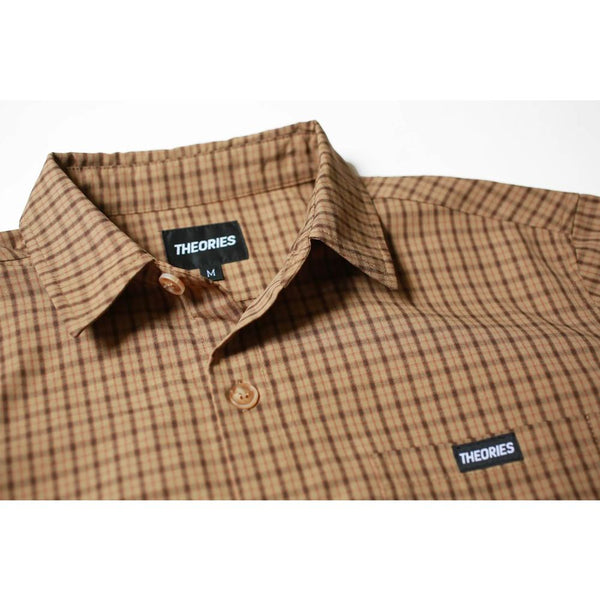 Theories Of Atlantis Avignon Flannel Button Up Caramel Apparel - S