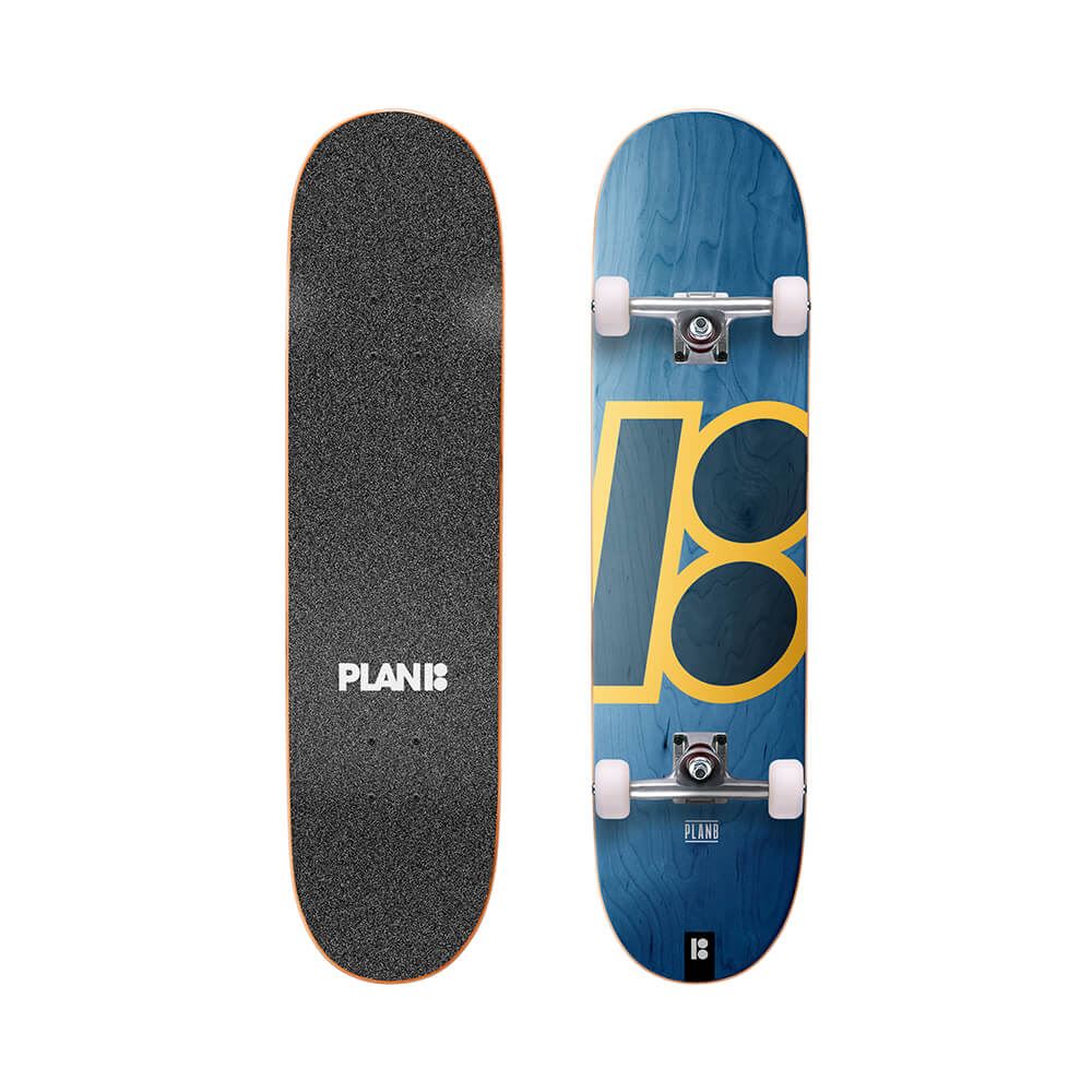 Team Classic Stained x31.85" Plan B Complete Skateboard - 8.0"