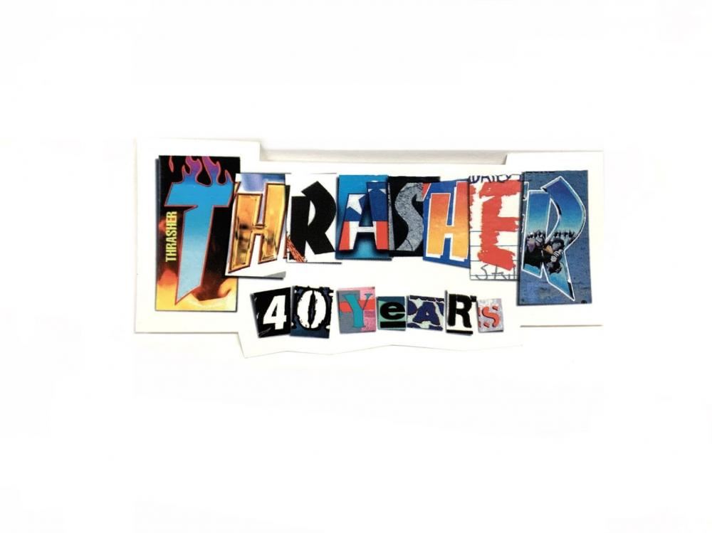 Thrasher Stickers 40 Year Annivesary (25 Pack) - Skatewarehouse.co.uk