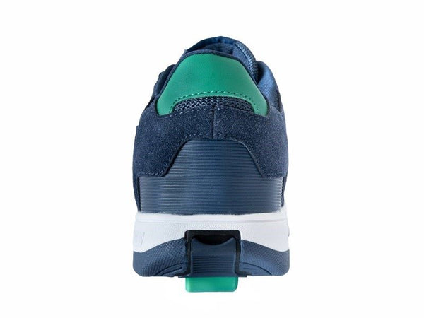 Breezy Rollers Shoes With Wheels - Hero - Navy / Green - UK 5 - Skatewarehouse.co.uk