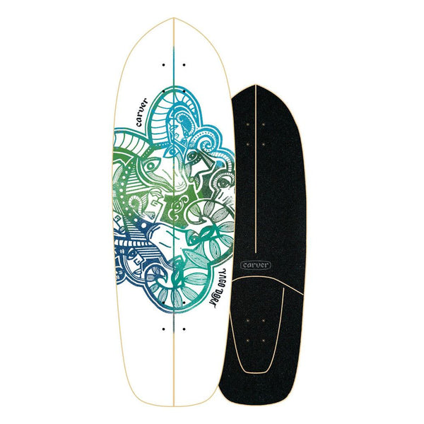 Carver Yago Dora Skinny Goat - Surfskate Cruiser Skateboard Deck - 9.75