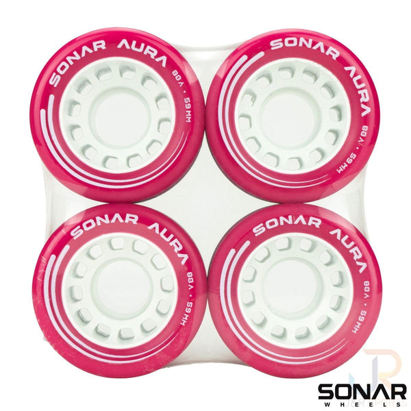 Sonar (4) Aura - Fuchsia / 88a Skateboard Wheels - 59mm