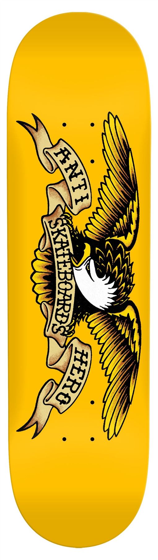 Anti Hero Dbx Eagle Yellow Skateboard Deck - 8.25