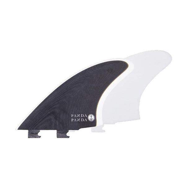 Captain Fin Co - Panda Twin Keel - Medium - Black / White (Snap-In / FCS II) - M