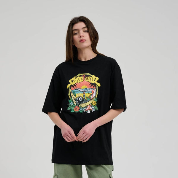 Santa Cruz Womens T-Shirt Winkowski 8Baller Trip Front - Black - Skatewarehouse.co.uk