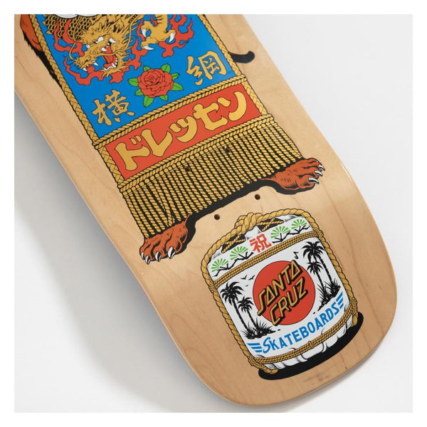Santa Cruz Shaped Dressen Sumo Dog Skateboard Deck - 9.3