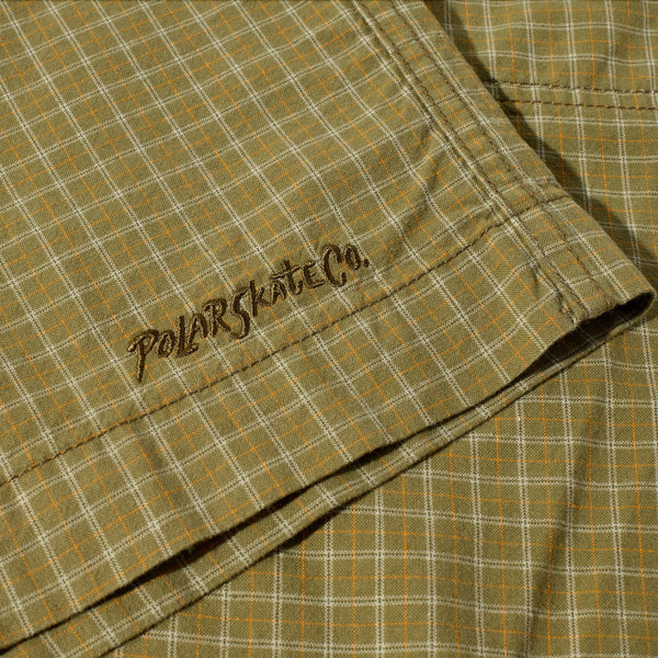 Hike Shorts | Cotton (Olive Check)