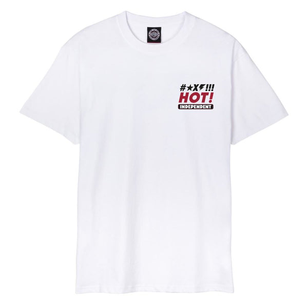 Independent T-Shirt F'N Hot Bar Repeat T-Shirt - White - Skatewarehouse.co.uk