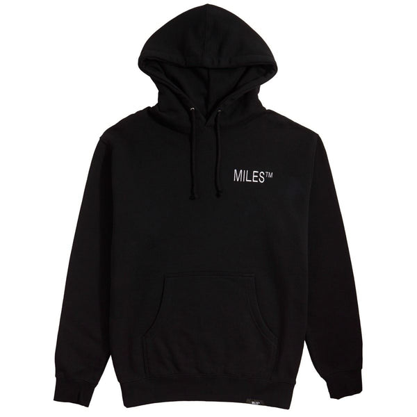 Miles Logo Hit Hoodie Black - Skatewarehouse.co.uk
