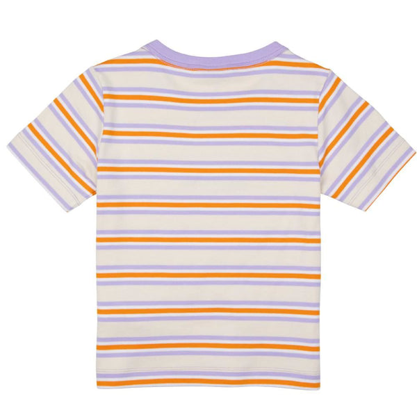 Santa Cruz Womens Custom Top Strip Logo Emb T-Shirt - Multi Stripe - Skatewarehouse.co.uk