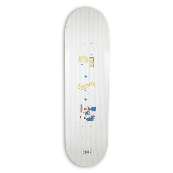 Sour Solution Barney Page 'Spelling' (S2) Skateboard Deck - 8.6