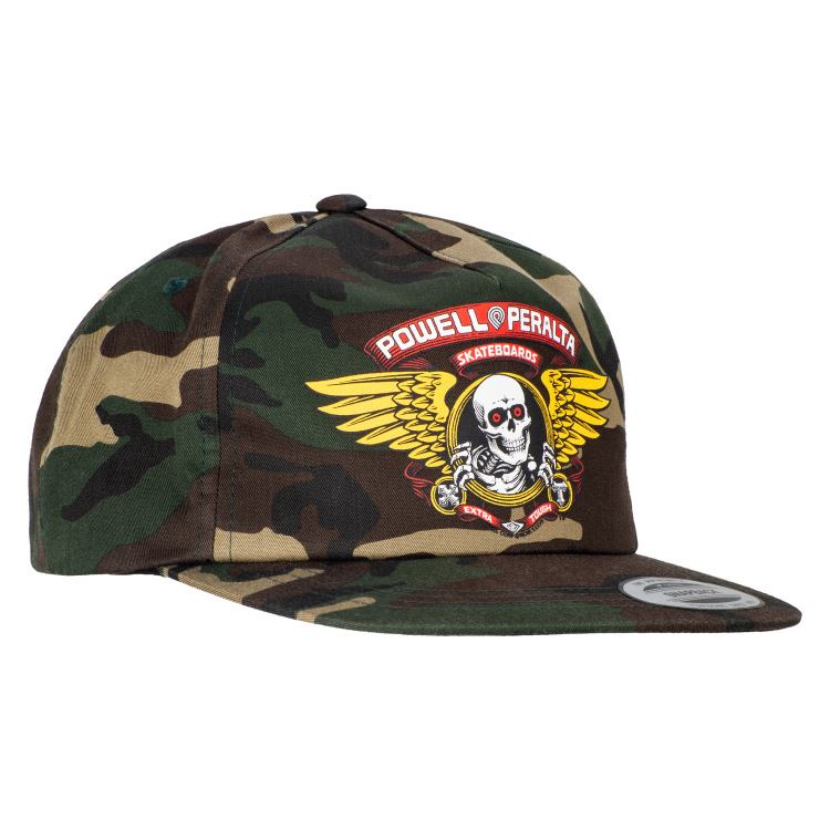 Powell-Peralta Winged Ripper Snapback Camo - Skatewarehouse.co.uk